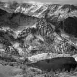 Seealpsee in Schwarzweiß