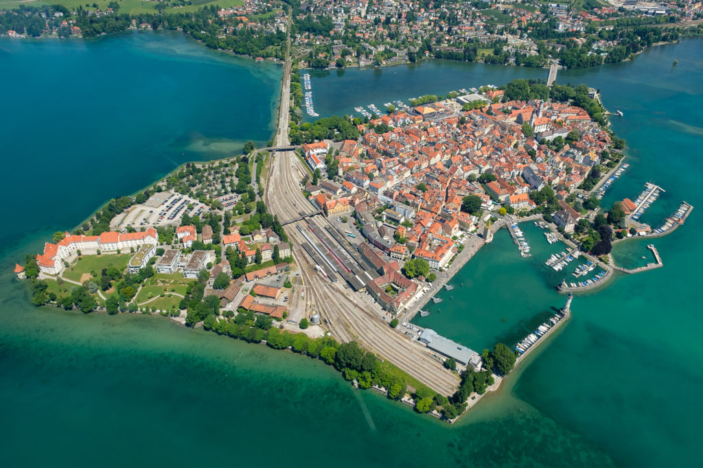 Luftaufnahme Insel Lindau